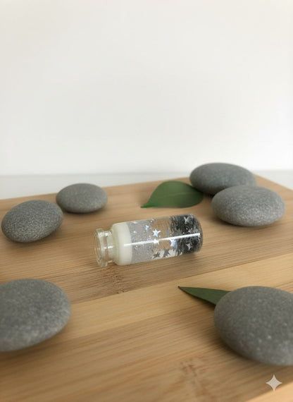 شمعة الفضة المتلألئة-شمع صويا و الجل